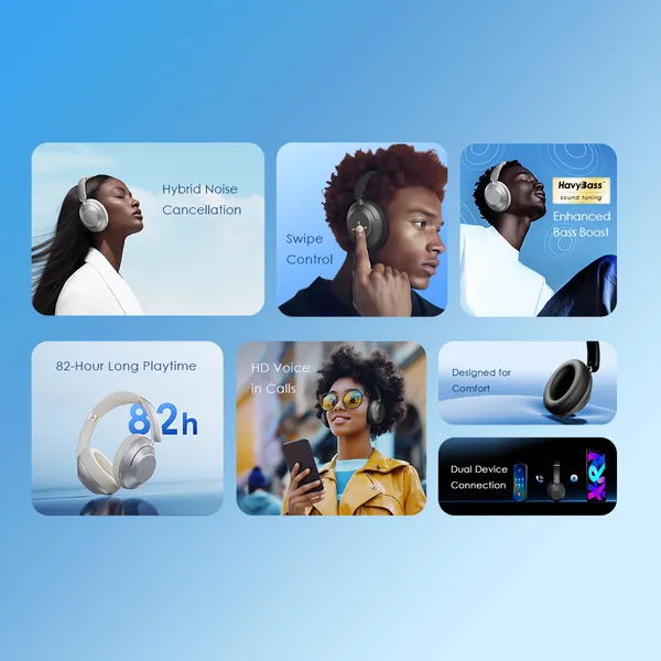 oraimo BoomPop Pro ANC Over-Ear Headphones - Sikela Store